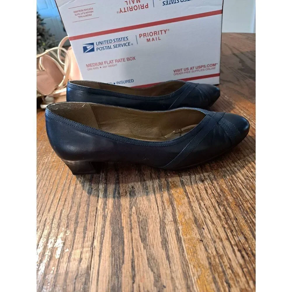 7W Soft Style Hush Puppy Blue Slip On Shoes